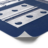  Poster voor hardware Bolts-Hinges Denim Dark (Hoek)