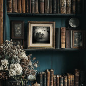 Poster voor haunted House - Halloween Spooky Print