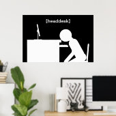 poster voor headdesk (Thuiskantoor)