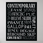 Poster voor hedendaagse dans-subway (Voorkant)