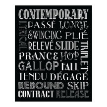 Poster voor hedendaagse dans-subway