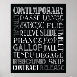 Poster voor hedendaagse dans-subway