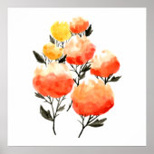 Poster voor heldere bloemen (Voorkant)