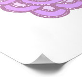 Poster voor helderkleurig Ornament (Hoek)