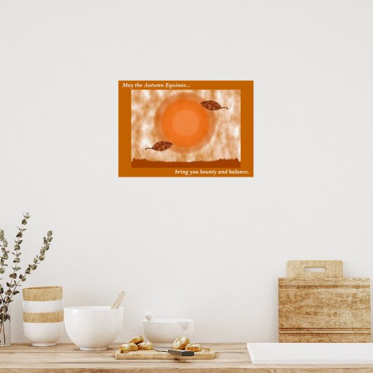 Poster voor herfst Equinox-insnijding (Keuken)