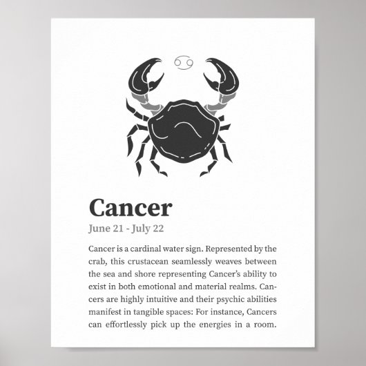 Poster voor het aantekenen van kanker (Voorkant)