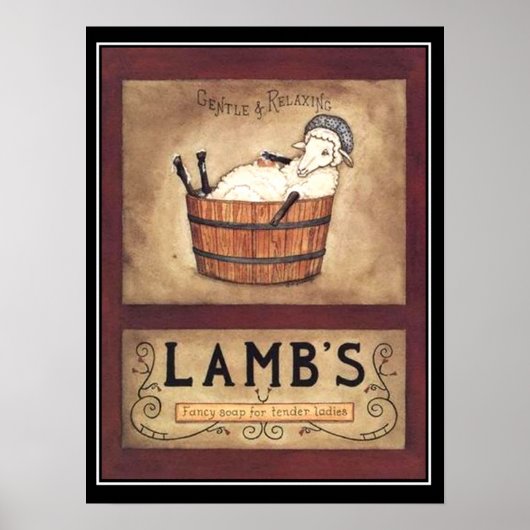 Poster voor het adverteren van zeep (Voorkant)