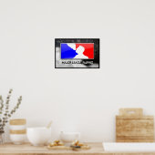 Poster voor het afdampen van liga (Keuken)