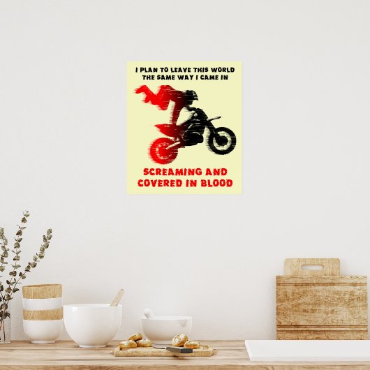 Poster voor het afdrukken van bloeddrukreuken met  (Keuken)