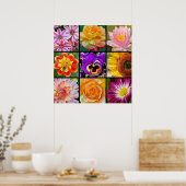 Poster voor het afdrukken van prachtige bloemen (Keuken)