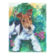 Poster voor het afdrukken van Wire Fox Terrier