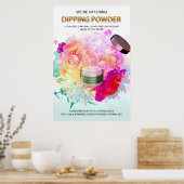 Poster voor het afwerpen van poeder voor schoonhei (Keuken)