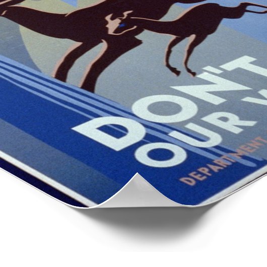 Poster voor het behoud van het wild (Hoek)