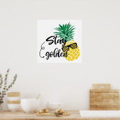 Poster voor het decor van het strand van Cute pine (Keuken)