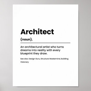 Poster voor het definiëren van taken architect