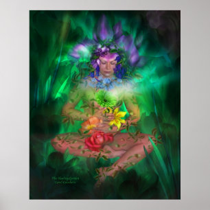 Poster voor het helen van tuinkunst/afdrukken