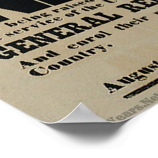 Poster voor het herstel van de burgeroorlog (Hoek)