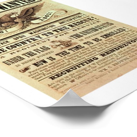 Poster voor het herstel van de burgeroorlog (Hoek)