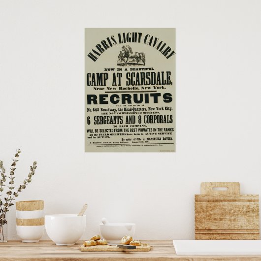 Poster voor het herstel van de burgeroorlog (Keuken)