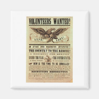 Poster voor het herstel van de burgeroorlog magneet