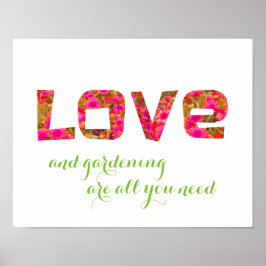 poster voor het houden en tuinieren van tuiniers