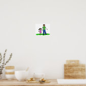 Poster voor het kenmerk Vader en Dochter Aangepast (Keuken)