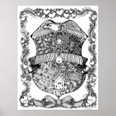 Poster voor het kleuren "in dienst" (Voorkant)