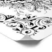 Poster voor het kleuren van de vis van mevrouw Dee (Hoek)