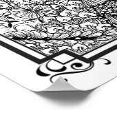 Poster voor het kleuren van "MwDee's Majestic Peac (Hoek)