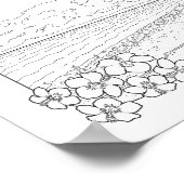 Poster voor het kleuren van tropische bestratende  (Hoek)