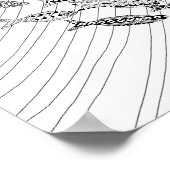 Poster voor het kleuren van visvolwassen dieren (Hoek)