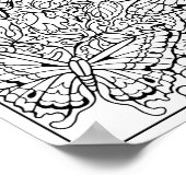 Poster voor het kleuren van vlinders