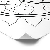 Poster voor het kleuren van volwassen geslachten (Hoek)