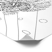 Poster voor het kleuren van volwassen langoesten (Hoek)