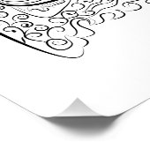 poster voor het kleuren van volwassen vlinders (Hoek)