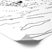 Poster voor het kleuren van volwassenen overleven (Hoek)