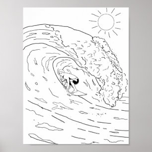 Poster voor het kleuren van volwassenen overleven