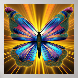 Poster voor het knippen van vlinders