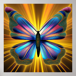 Poster voor het knippen van vlinders