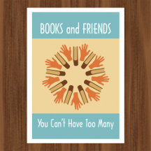 Poster voor het lezen van boeken en vrienden