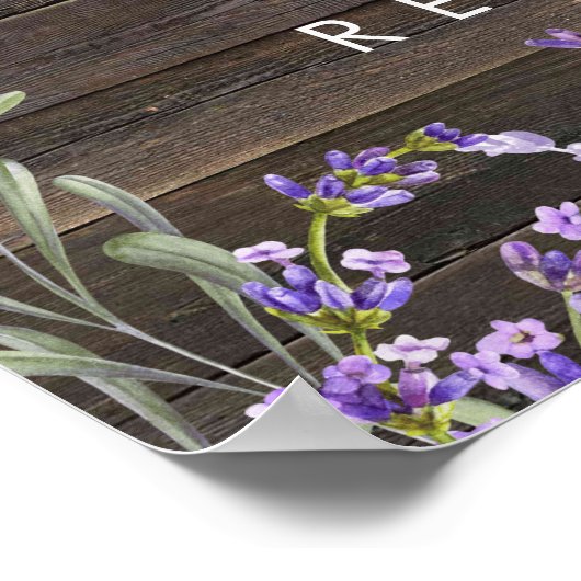 poster voor het lustige lavender bruiloft (Hoek)