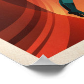 Poster voor het Mars-toerisme van Valles Marineris (Hoek)