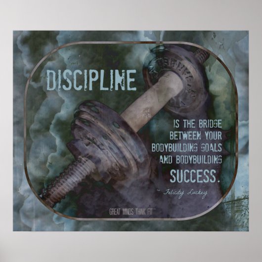 Poster voor het opbouwen van een woning met discip (Voorkant)