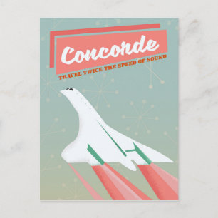 Poster voor het reizen met een jaartal briefkaart