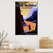 Poster voor het reizen naar het noordwesten van de (Keuken)