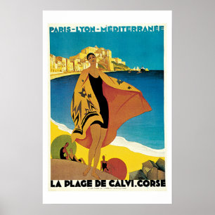 Poster voor het reizen van de Middellandse Zee van