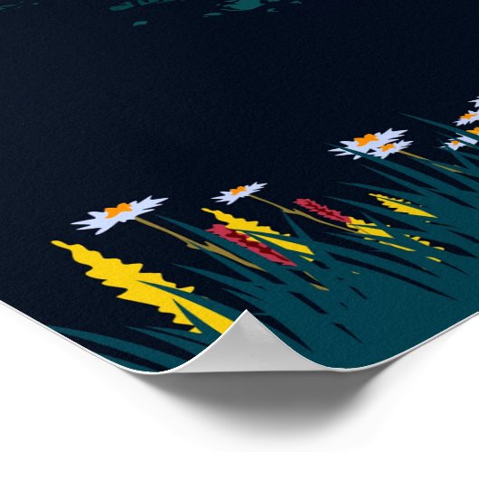 Poster voor het reizen van het nationale park Rain (Hoek)