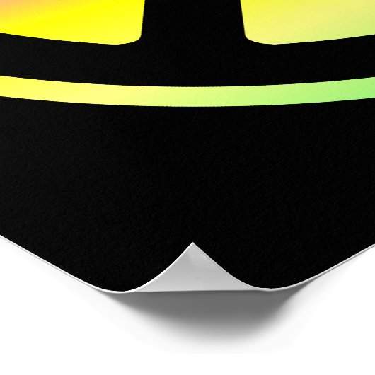 Poster voor het roze regenboogsymbool (Hoek)