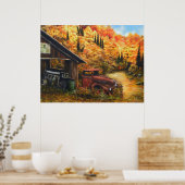 Poster voor het schilderen van afgewerkte olie (Keuken)