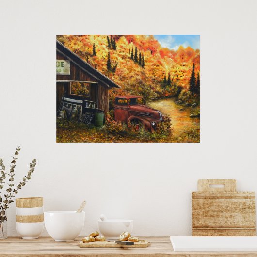 Poster voor het schilderen van afgewerkte olie (Keuken)